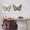 Stupell Industries Butterflies with Yellow Details 2pc Framed Giclee Wall Art Set Design by Susan Arnot